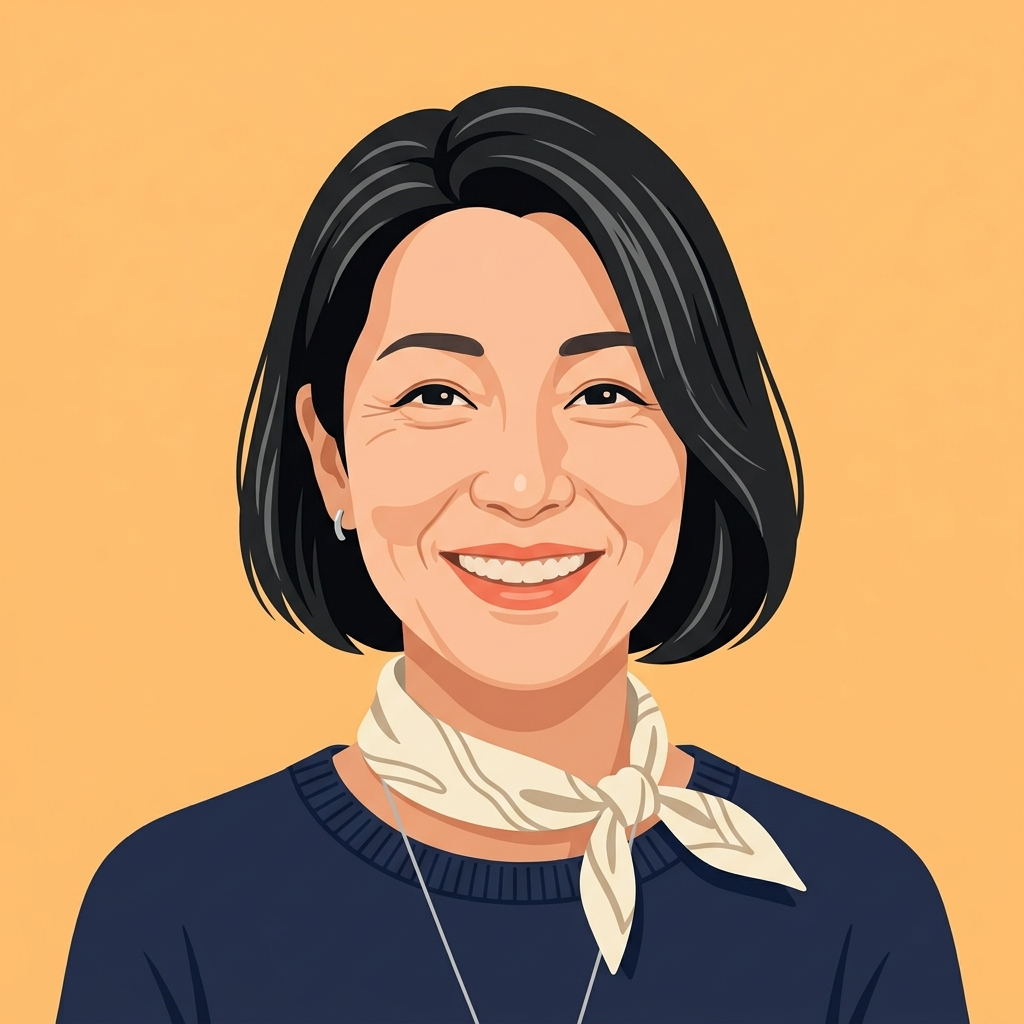 50代女性のイラスト