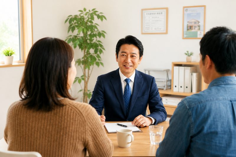 お客様のペースに合わせて穏やかに対応するアーバンライフ不動産の担当者